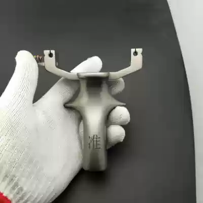 Titanium alloy tc21 single card slingshot fish steel iron man handle card ball slingshot non-flat rubber band Bow private custom