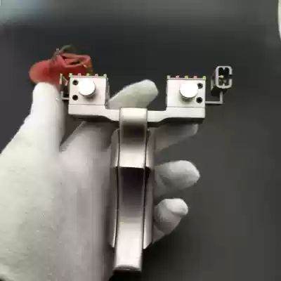 Titanium alloy tc21 adjustable bow door inner clip Multi-meow flat rubber band slingshot patch large support head private custom bow