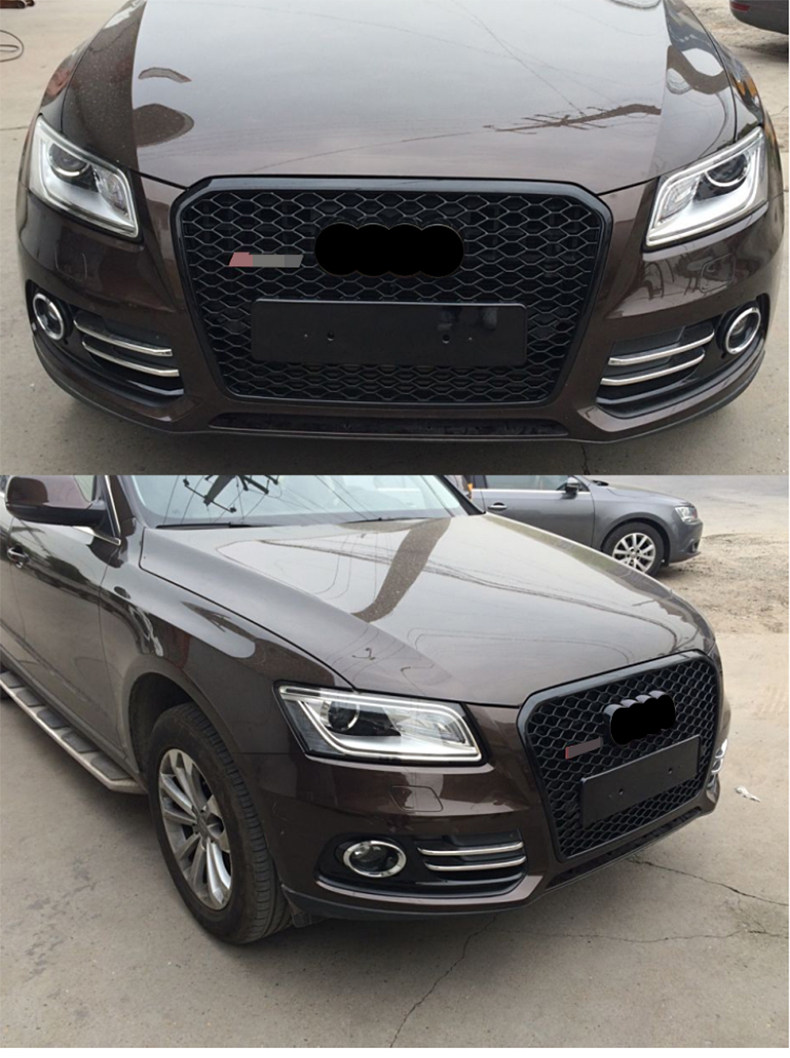 For SQ5 Style Car Front Bumper Mesh Grille Grill for Audi Q5/SQ5 8R