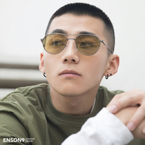 enson9 fashion pilot metal toad sunglasses tide men and women green sunshade UV sun glasses