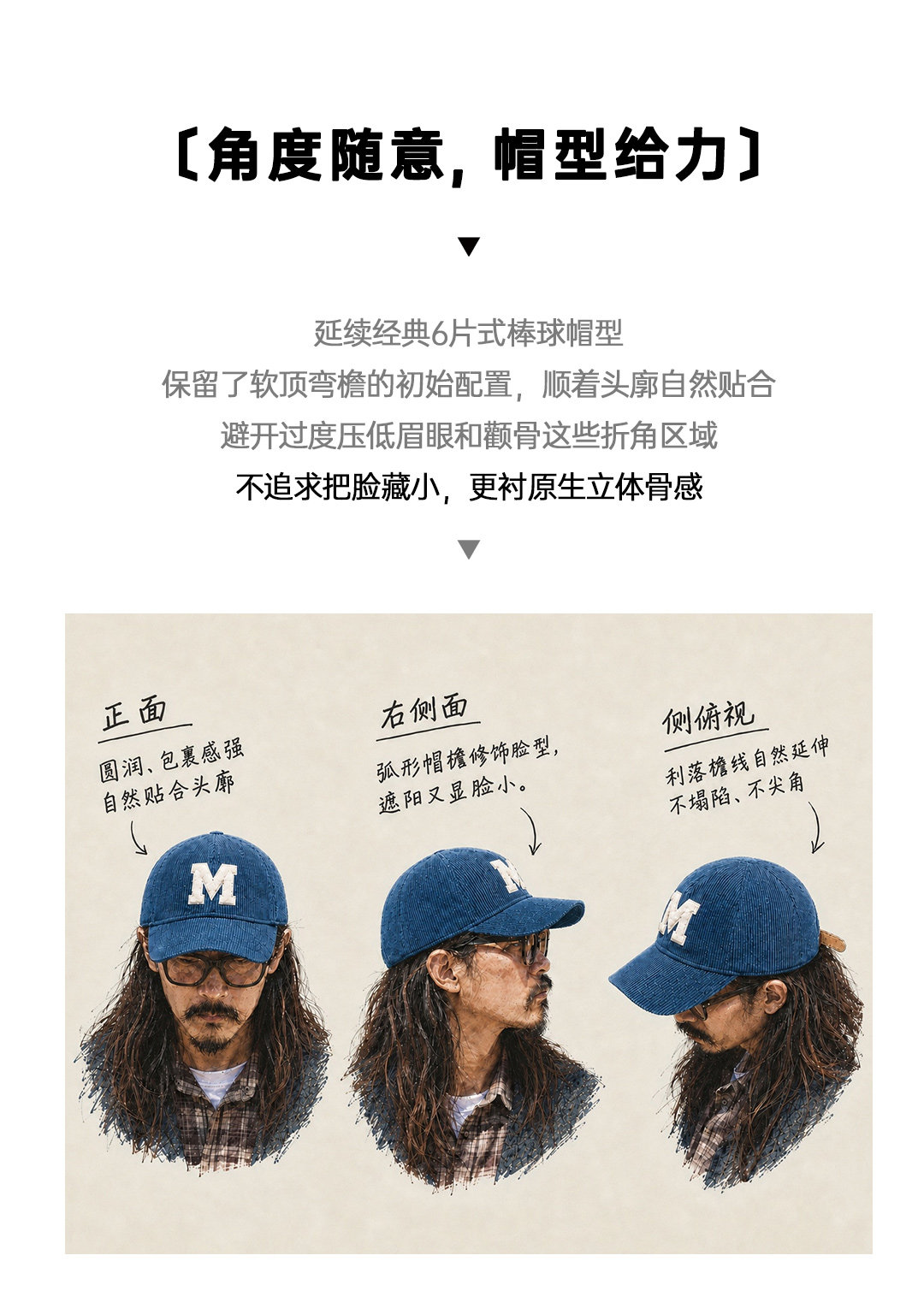 MADEN Corduroy Embroidered Baseball Cap