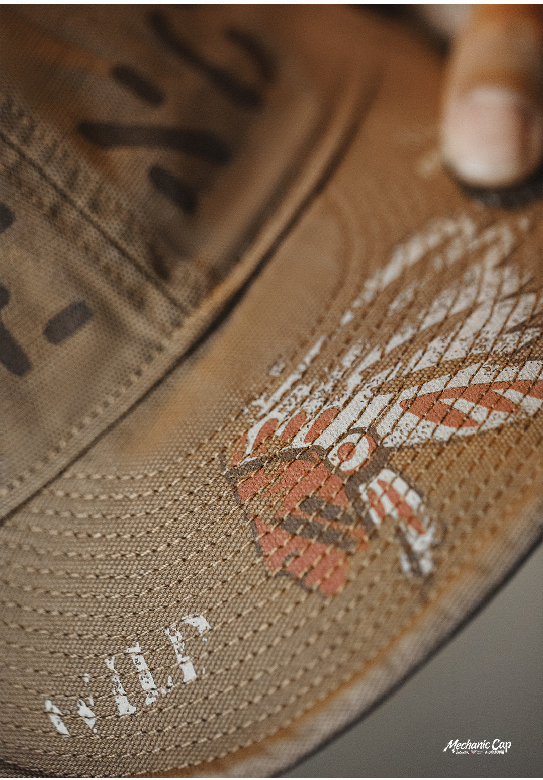 MADEN Canvas Flat Brim Baseball Cap