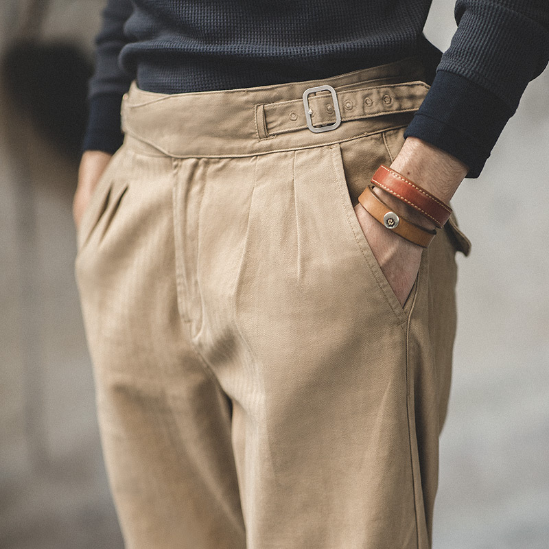 Madden Workwear American Retro Culottes Naples Khaki Hollywood Trousers Kukha Men's Spring and Autumn
