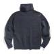 Madden workwear American retro thickened knitted mohair sweater turtleneck spring black inner layering shirt for men