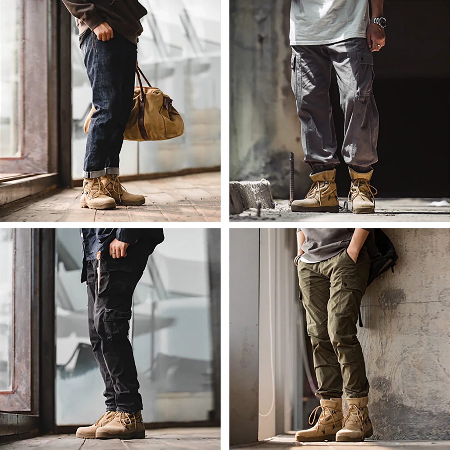 Мартенсы, ретро скалолаз Brown high boots, американский стиль