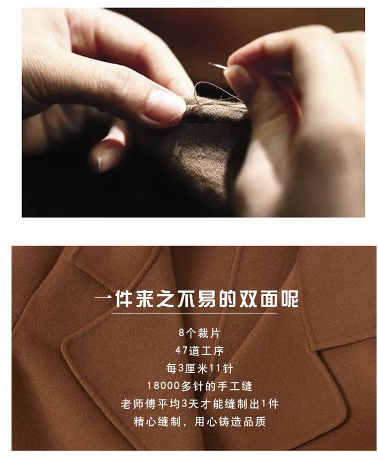Áo len lông cừu ga châu Âu 2018 thu đông Châu Âu và Hoa Kỳ dài đoạn giản dị áo khoác cashmere hai mặt - Áo len lót đôi áo khoác nữ form rộng
