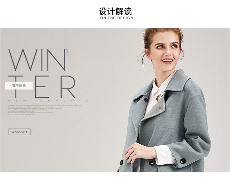 Áo len lông cừu ga châu Âu 2018 thu đông Châu Âu và Hoa Kỳ áo dài hai mặt áo cashmere - Áo len lót đôi áo khoác dài nữ
