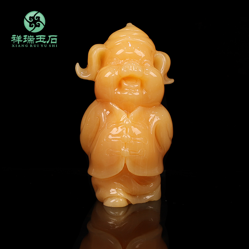 Natural Jade Zodiac Zodiac Zodiac Zodiac Signs Living Room Wine Cabinet TV Cabinet Adornment Office Desktop Furnishing
