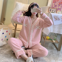 2021 new snow-grain coral suede pyjamas for womens autumn and winter-style clothes can be worn outside the home suit suit