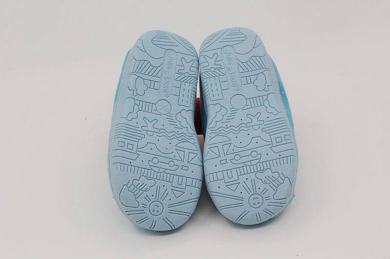 Pantoufles enfants en suède pour hiver - semelle caoutchouc - Ref 1004594 Image 14