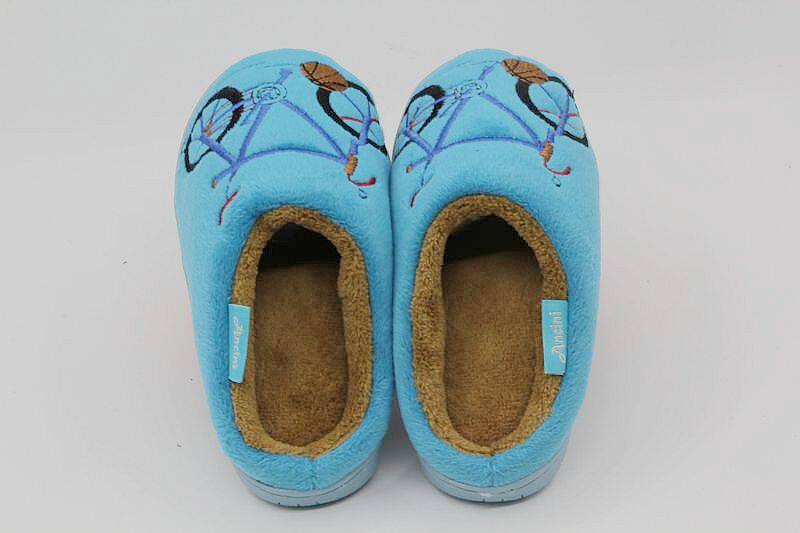 Pantoufles enfants en suède pour hiver - semelle caoutchouc - Ref 1004594 Image 12