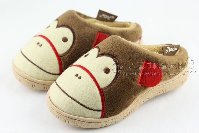 Pantoufles enfants en suède pour hiver - semelle caoutchouc - Ref 1004594 Image 41