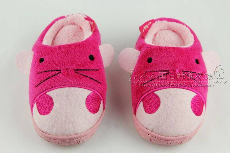 Pantoufles enfants en suède pour hiver - semelle caoutchouc - Ref 1004594 Image 36