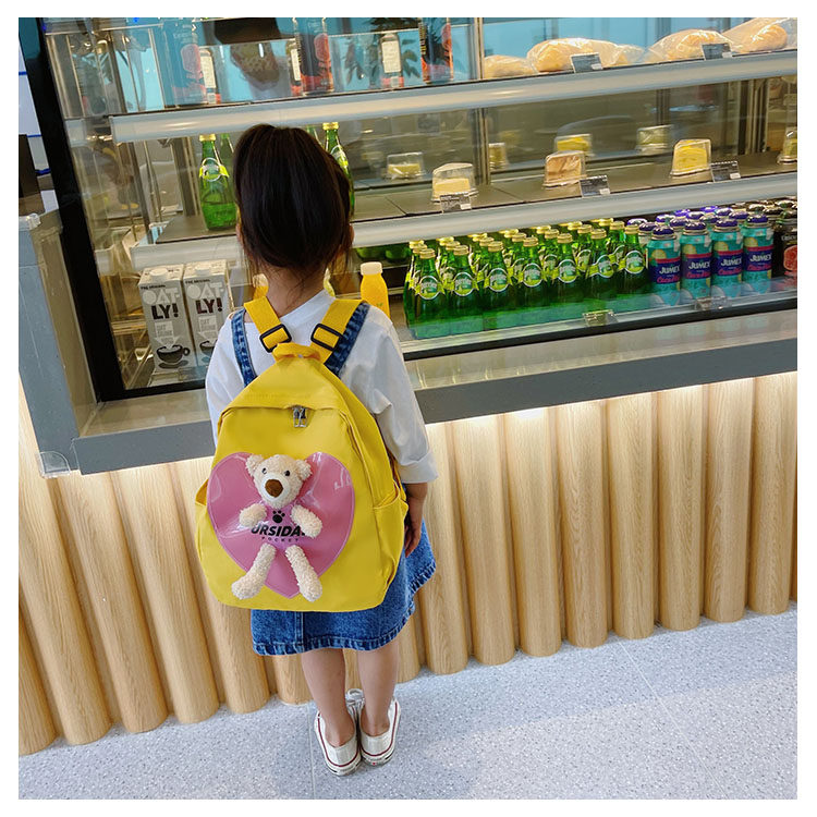 The new kindergarten schoolbag is lightweight and can prevent children from getting lost. The cute and super cute little bear baby is a trend of children's double-shoulder schoolbags undefined