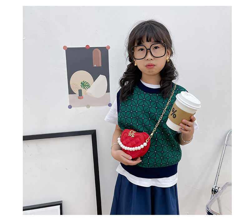 New children's small round bag 2021 new style fashionable diamond-shaped little Chanel mini single-shoulder bag chain stylish crossbody bag undefined