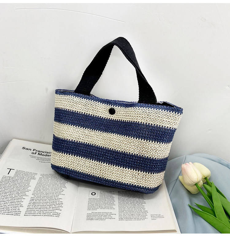 Woven bag, women's fabric bag, 2021 Summer new trendy fashion, trendy hand-held bag, shoulder bag, stylish design, tote bag undefined