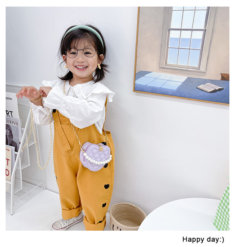 New children's small round bag 2021 new style fashionable diamond-shaped little Chanel mini single-shoulder bag chain stylish crossbody bag undefined