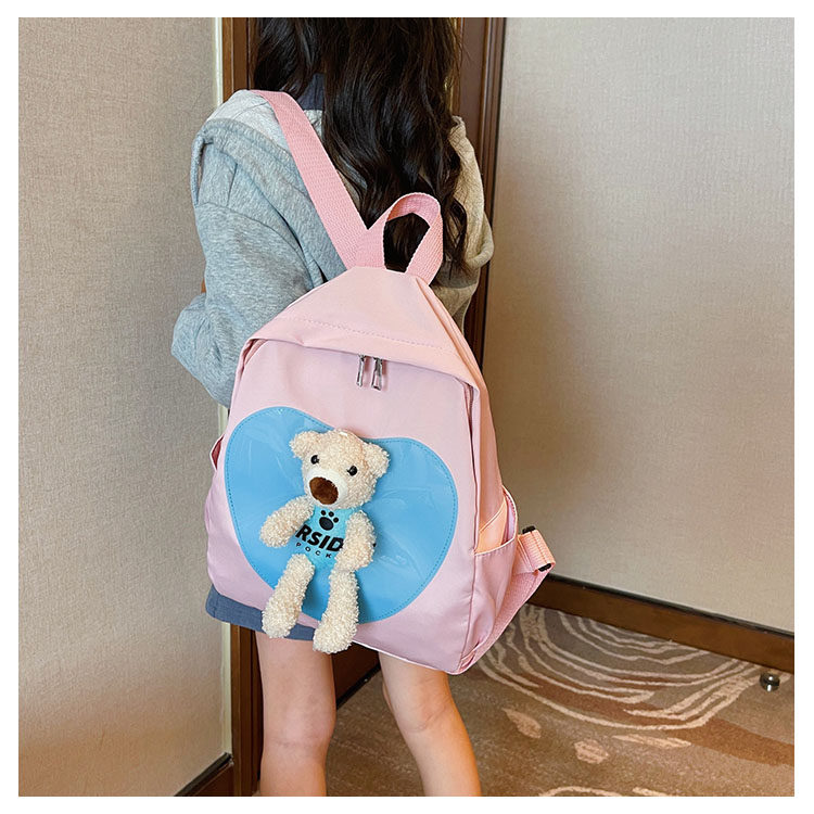 The new kindergarten schoolbag is lightweight and can prevent children from getting lost. The cute and super cute little bear baby is a trend of children's double-shoulder schoolbags undefined