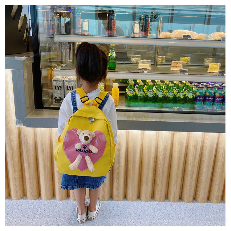 The new kindergarten schoolbag is lightweight and can prevent children from getting lost. The cute and super cute little bear baby is a trend of children's double-shoulder schoolbags undefined