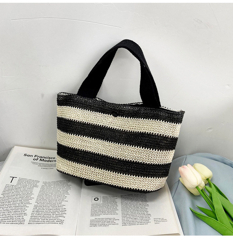 Woven bag, women's fabric bag, 2021 Summer new trendy fashion, trendy hand-held bag, shoulder bag, stylish design, tote bag undefined