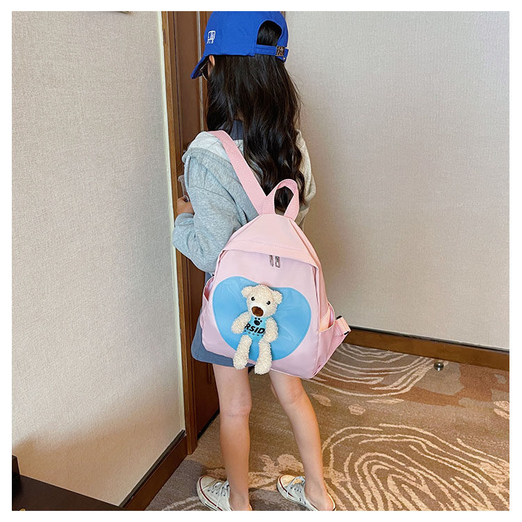 The new kindergarten schoolbag is lightweight and can prevent children from getting lost. The cute and super cute little bear baby is a trend of children's double-shoulder schoolbags undefined