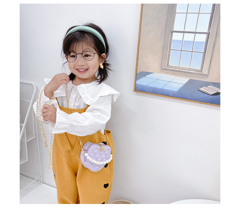New children's small round bag 2021 new style fashionable diamond-shaped little Chanel mini single-shoulder bag chain stylish crossbody bag undefined