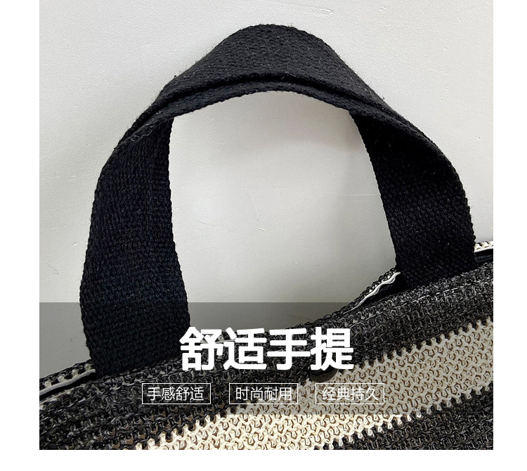 Woven bag, women's fabric bag, 2021 Summer new trendy fashion, trendy hand-held bag, shoulder bag, stylish design, tote bag undefined