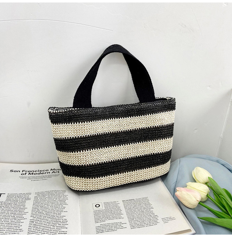 Woven bag, women's fabric bag, 2021 Summer new trendy fashion, trendy hand-held bag, shoulder bag, stylish design, tote bag undefined