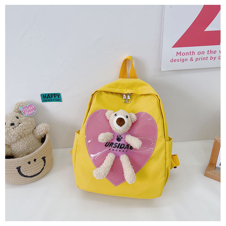 The new kindergarten schoolbag is lightweight and can prevent children from getting lost. The cute and super cute little bear baby is a trend of children's double-shoulder schoolbags undefined