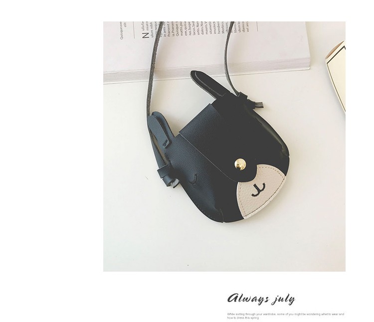 Women's Small Pu Leather Animal Fashion Square Magnetic Buckle Crossbody Bag display picture 5