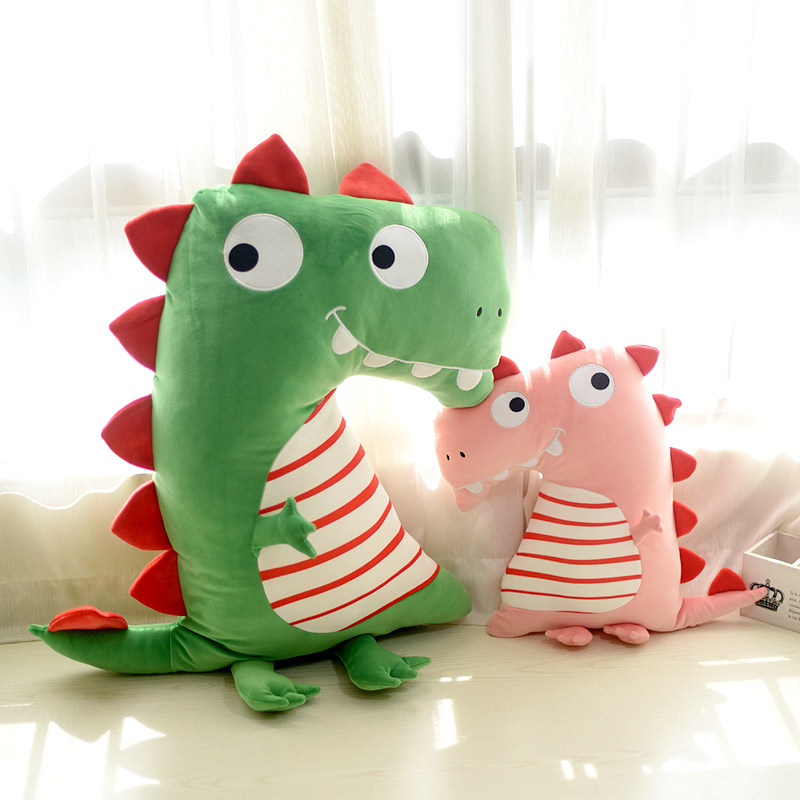 Cartoon Soft Down Cotton Candy Color Dinosaur Boyfriend Bed Hold Pillows Pillow Pillows Women Plush Toy Presents