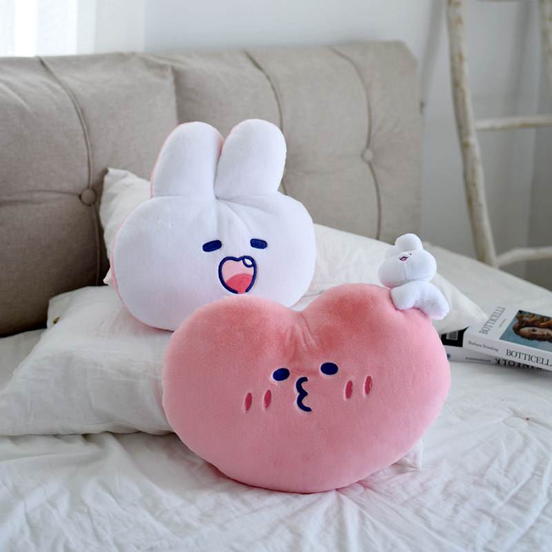 Net Red Loving Rabbit soft cute cuddle with pillow headbed Teenage Girl Hearts Girl girl with gifts sofa bedroom cushions