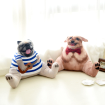 Printed animal dog office sofa pillow chair backrest home cushion back home cushion waist pillow waist cushion