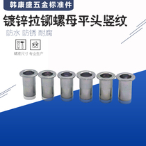  Galvanized Galvanized rivet nut Flat head vertical pattern Flat head vertical pattern Rivet nut M3 M4 M5 M6 M8 M10-M30