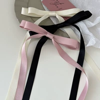Ins fashion эстетическая девушка, лук, лента, супер бессмертная прическа, наполовину волосы, сладкая крутая утиная, бичера, задняя головка лента