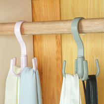 Creative multi-function bag hook wardrobe tie rack Coat rack Rotatable silk scarf Scarf pylons