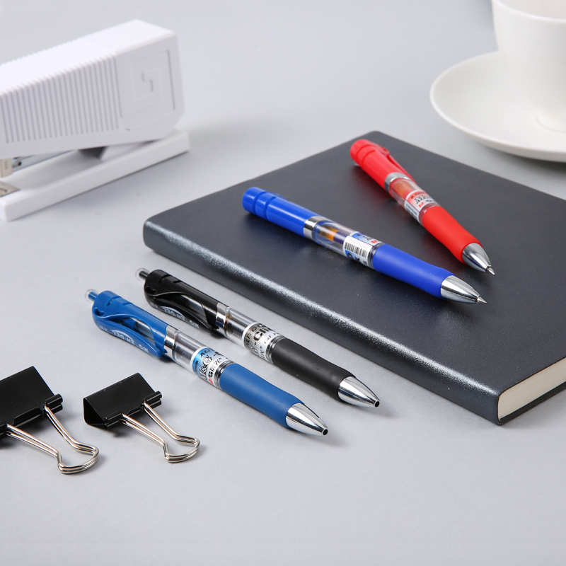 Chenguang stationery gel pen K35 press gel pen 0 5 office supplies school supplies office supplies black