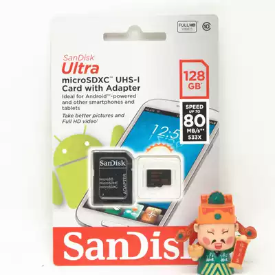 SanDiskSanDiskTF card Class1080M 128G Micro SD High-speed TF card Mobile phone memory card