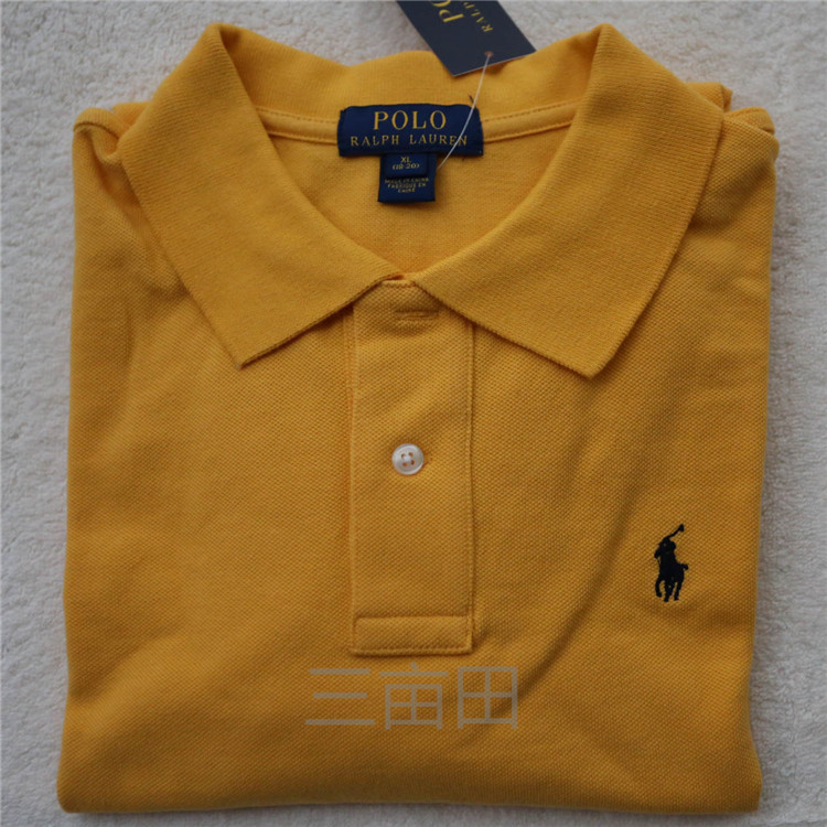 American Brand Ralph Lauren Men's Youth Long-Sleeve Polo Shirt Basic Model