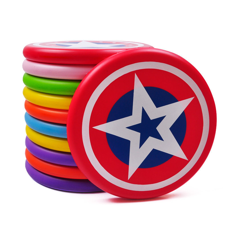 Sensory integration teaching aids Kindergarten children's soft frisbee toys Flying saucer color beach preschool hand throwing throwing toys