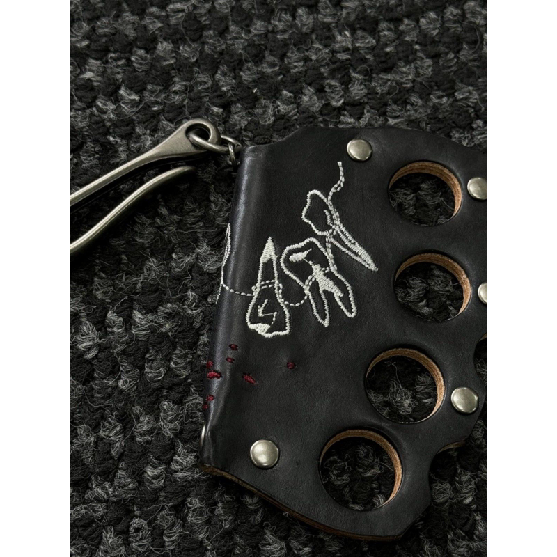 Everett Gum Bleeding Hand Embroidered Keychain Waist Tiger Pendant Accessories