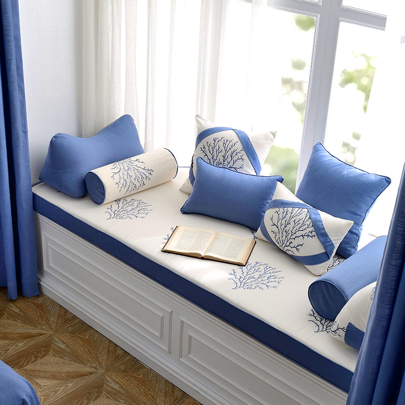 Net red floating window cushion window sill pad Four Seasons universal light lavish minimalist with modern balcony cushions tatami set to be washable