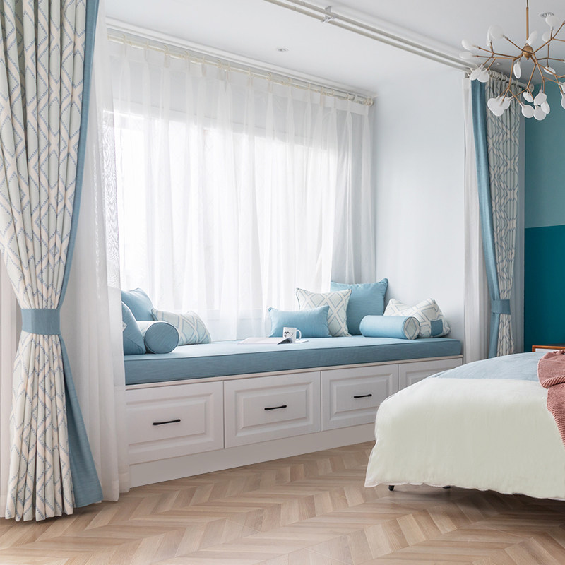 Bay window mat Window sill mat Four seasons light luxury balcony mat Simple modern custom bedroom cushion bay window decoration