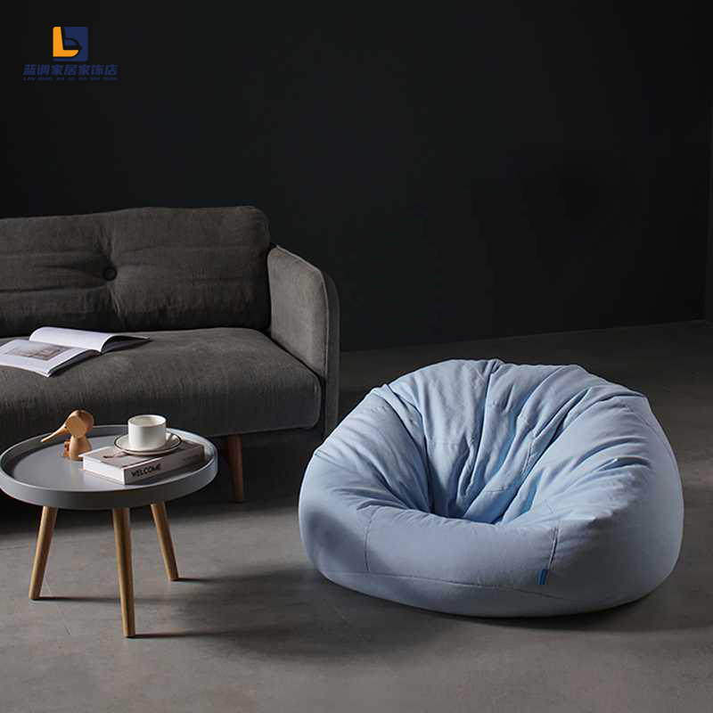 Nordic bedroom creative single lazy sofa simple bean bag fabric tatami chair removable and washable sofa recliner