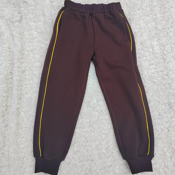 Winter New Style Cotton Deep Brown Fleece-Lined Yellow Slim Student Sports Casual Pants Winter New Style Cotton Deep Brown Fleece-Lined Yellow Slim Student Sports Casual Pants