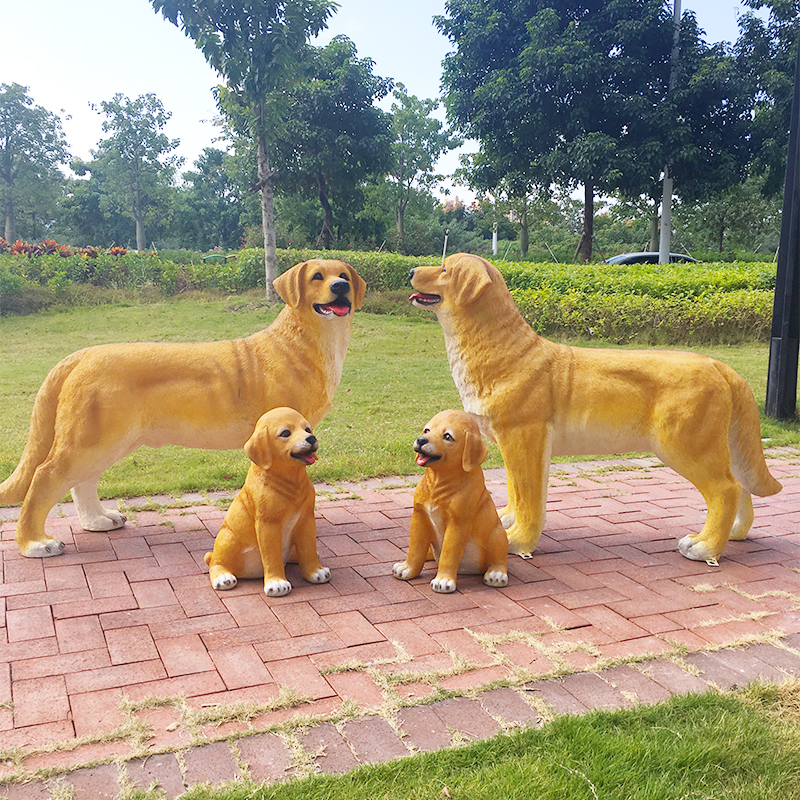 Simulated Dog Golden Retriever Figurine Akita Dog Fiberglass Sculpture Villa Model Wolf Dog Garden Courtyard Landscape Decoration Simulated Dog Golden Retriever Figurine Akita Dog Fiberglass Sculpture Villa Model Wolf Dog Garden Courtyard Landscape Decoration