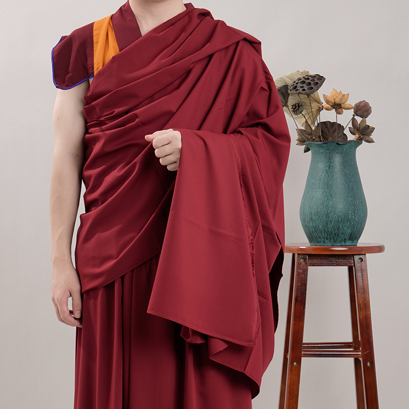 Lama draped single monk clothing clothes imported fine cloth imitation iron hemp shawl cassock Tibetan monk clothing Tibetan big shawl