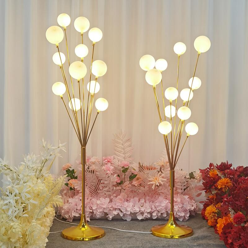 Wedding Wedding Props Iron Art Happiness Fruits Apple Tree Road Leading Lamp Luminous Pendulum with Decorative Stage Arrangement Golden-Taobao