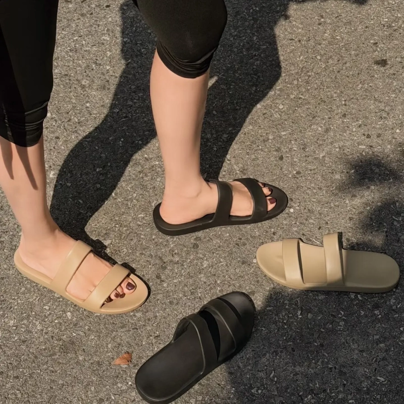 A6.17-Row French-Style Slippers for Women, Flat Non-Slip Beach Shoes-1076513 A6.17-Row French-Style Slippers for Women, Flat Non-Slip Beach Shoes-1076513