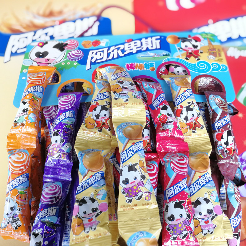 A list of 96 Alpine sticks Sugar hanging board Multi-taste mixed milk Children snacks festive